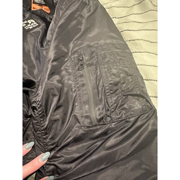 Cult of Individuality Varsity Jacket Coat Mens XL Black Welcome To The Cult - Picture 9 of 14